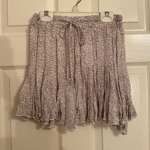 Olivaceous Leopard Print Flounce Skirt from BLUSPERO. New with Tag